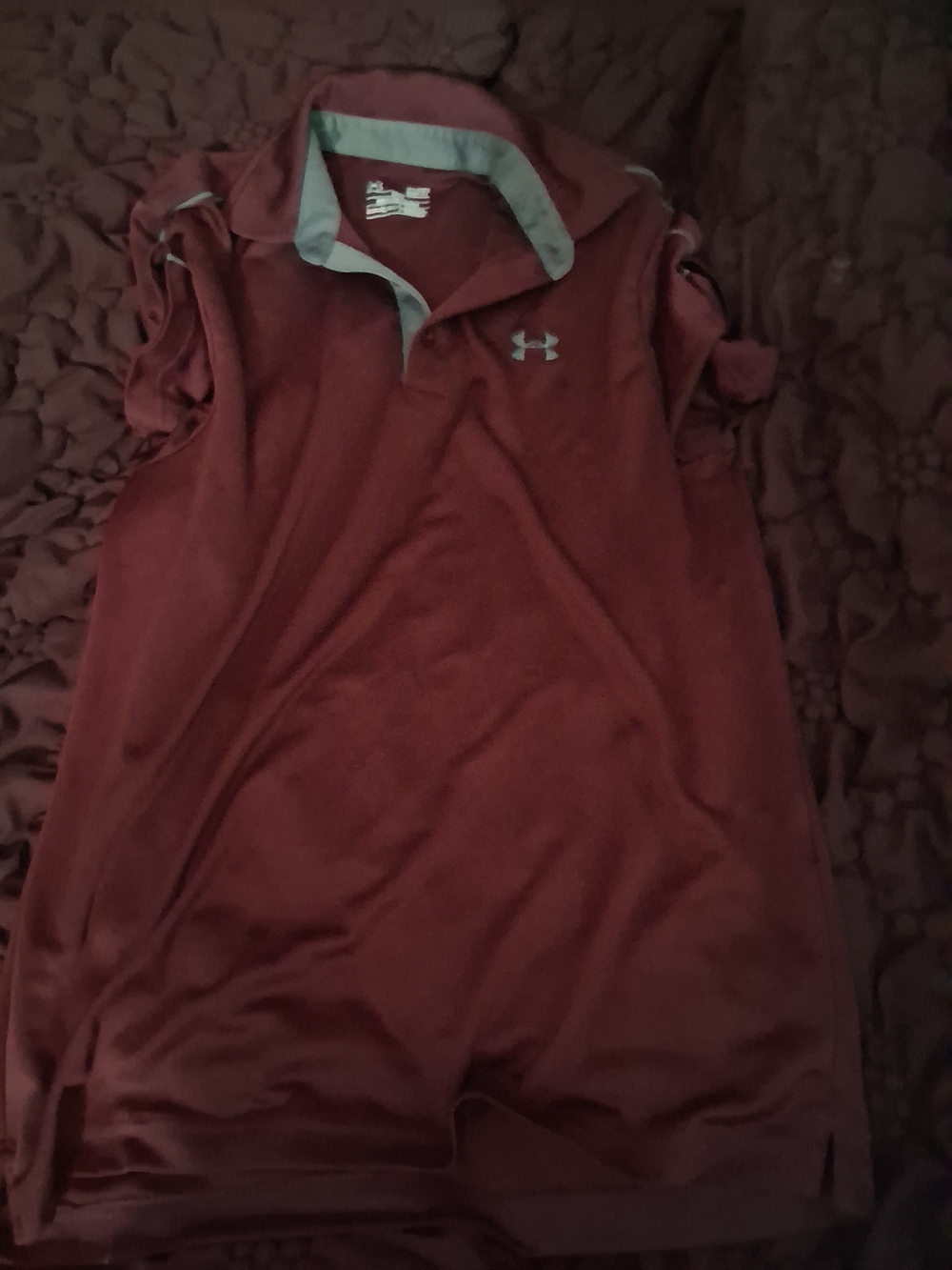 Under Armour men's Maroon Polo Top